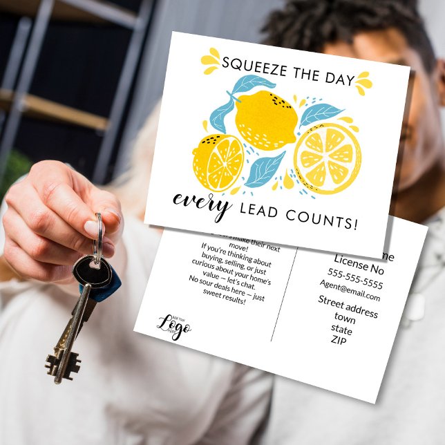 Flyer Realtor Marketing Postcard – Squeeze the Day,  (Criador carregado)