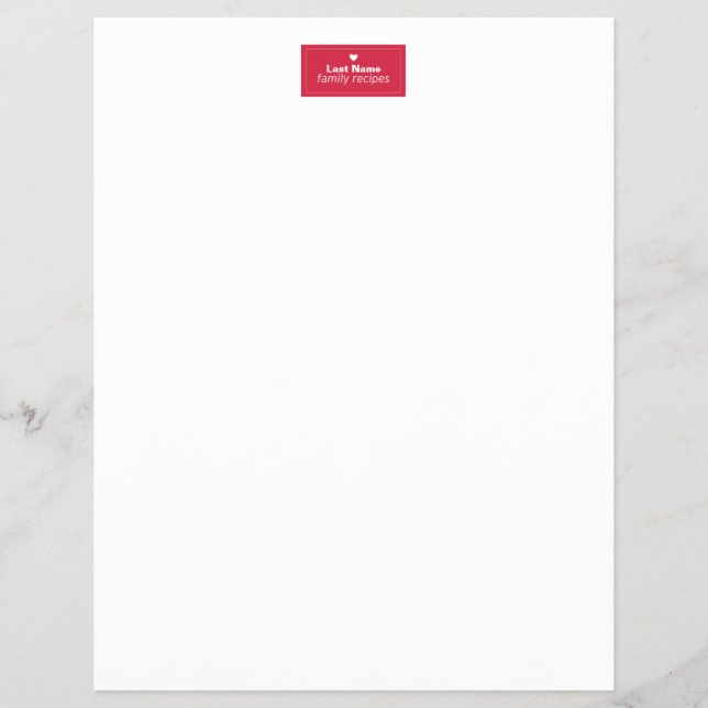 Flyer Receitas Familiares (Frente)