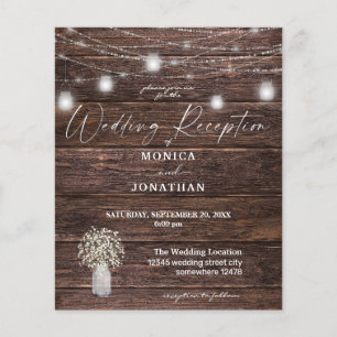 Flyer Recepção de casamento das Luzes da Madeira Respi