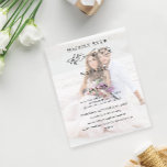 Flyer Recepção de casamento de Fotografias do Partido Ap<br><div class="desc">** O MATTE PAPER É FINO. ATUALIZE UM PAPEL MAIS ESPESSURDO. SEM ENVELOPES INCLUÍDOS.*** Sem envelopes, versão do folheto de papel. Economize dinheiro em convites formais com este pequeno convite. Prepare seus convidados para sua recepção de casamento incrível com seu panfleto de Recepção de casamento de Foto do Depois da...</div>