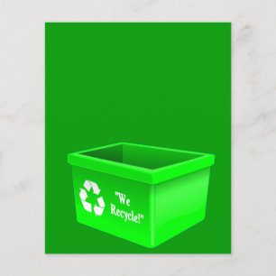 Flyer reciclagem-caixa-307684 sinal de caixa reciclagem