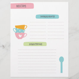 Flyer Recipe Template Page