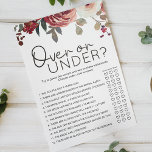Flyer Red Blush Floral Rosa Jogo Sobre Embaixo<br><div class="desc">Jogo Sobre ou Sob chá de panela. Vermelho e Blush Floral com Aquarela. Itens correspondentes para concluir sua coleção de eventos estão disponíveis em nossa loja Zazzle!</div>
