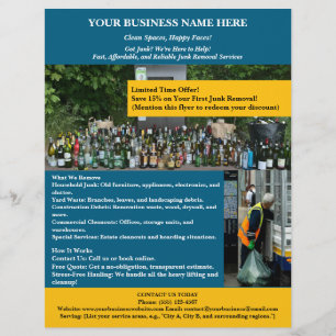 Flyer Remoção Exclusiva de Lixo