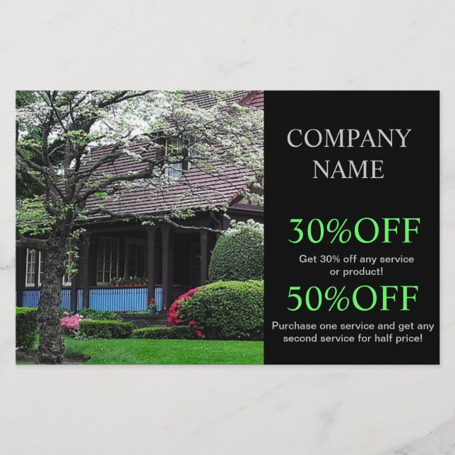 Flyer Renovação Construção de paisagens para cuidados de (Frente)