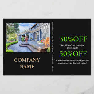 Flyer Renovação home moderna que remodela bens