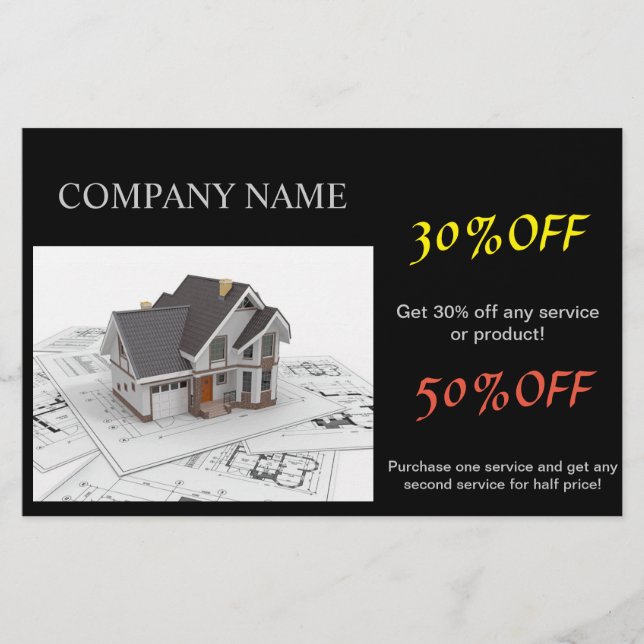 Flyer Renovation Handyman Construction architect (Frente)