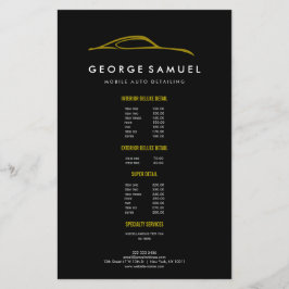 Flyer Reparo Personalizado de Carros e Detalhamento Auto