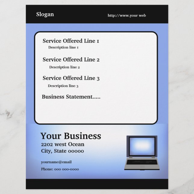 Flyer Reparo Técnico de Computador (Frente)