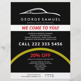 Flyer Reparos Personalizados de Carros e Detalhamento Au