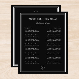 Flyer Retirada de Café do Restaurante de Borda de Quadro