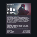 Flyer Retrato de Bombeiro, Recrutamento de Bombeiros<br><div class="desc">Retrato de Bombeiro,  Aviador de Recrutamento de Bombeiros pela Loja de Cartão de visita.</div>