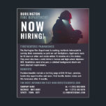 Flyer Retrato de Bombeiro, Recrutamento de Bombeiros<br><div class="desc">Retrato de Bombeiro,  Aviador de Recrutamento de Bombeiros pela Loja de Cartão de visita.</div>