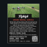 Flyer Retrato de Drone para Agricultura, Empresa de Alug<br><div class="desc">Retrato De Drone Para Criação,  Comboios De Publicidade Da Empresa De Aluguer De Drones Pela Loja De Cartão de visita.</div>