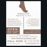 Flyer Retrato de Pé, Clínica de Podiatria, Podiatra<br><div class="desc">Foto Retrato de Pé,  Clínica de Podiatria,  Folheto de Publicidade Podiatra pela Loja de Cartão de visita.</div>