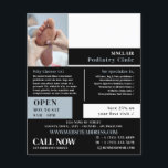 Flyer Retrato de Pé, Clínica de Podiatria, Podiatra<br><div class="desc">Retrato de Foot Care,  Clínica de Podiatria,  Folheto de Publicidade Podiatra pela Loja de Cartão de visita.</div>