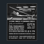 Flyer Retrato do Clube Snooker, Piscina, Advertido do Cl<br><div class="desc">Retrato Do Snooker Club,  Piscina,  Folhetos De Publicidade Do Snooker Club Pela Loja Cartão de visita.</div>