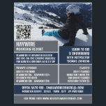 Flyer Retrato Skier, Lições/Classes de Esqui/Snowboard<br><div class="desc">Skier Portrait,  Lições De Esqui/Snowboard/Classes Folhetos De Publicidade Da Loja De Cartão de visita.</div>