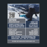Flyer Retrato Skier, Lições/Classes de Esqui/Snowboard<br><div class="desc">Skier Portrait,  Lições De Esqui/Snowboard/Classes Folhetos De Publicidade Da Loja De Cartão de visita.</div>