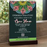 Flyer Retro Mandala Flower Yoga Studio Open House<br><div class="desc">Espalhe a palavra sobre o seu estúdio de yoga com estes panfletos de flores de mandala retrorreflectores apresenta uma mandala gradiente e branco personalizado com um toque de texto cor-de-rosa para informações e detalhes. Se precisar de mais ajuda ou ajuste,  envie uma mensagem neste arquivo.</div>
