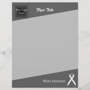 Flyer Ribbon Branco Padrão por Kenneth Yoncich