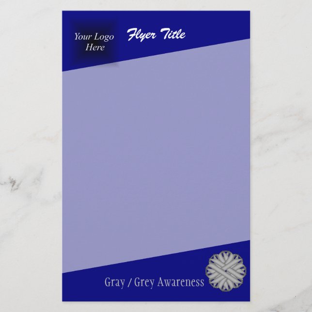 Flyer Ribbon Flor Gray por Kenneth Yoncich (Frente)