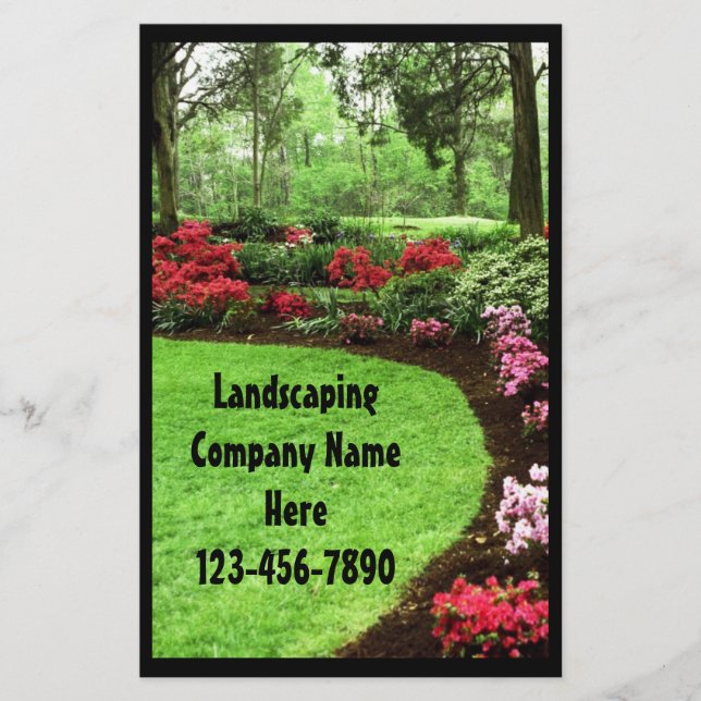Flyer Rich Landscape Lawn Care Business (Frente)