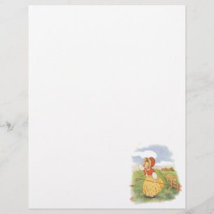 Flyer Rima Infantil da Mamãe Gansa Pequena Pastora Antig