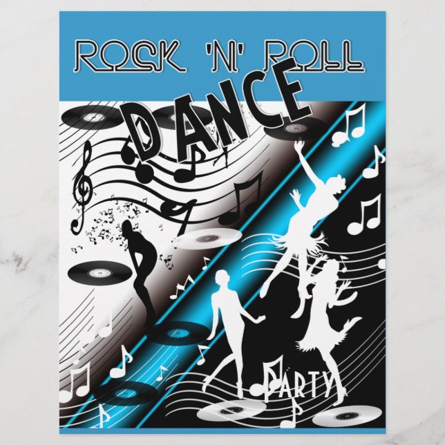 Flyer Rock 'n' Roll Festa de Dança Retro (Frente)