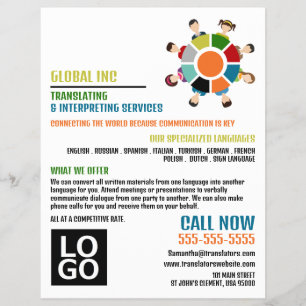 Flyer Roda de Comunicação, Tradutor e Intérprete