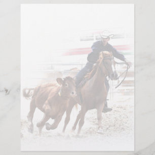 Flyer Rodeio ou insecto ocidental do evento da equitaç