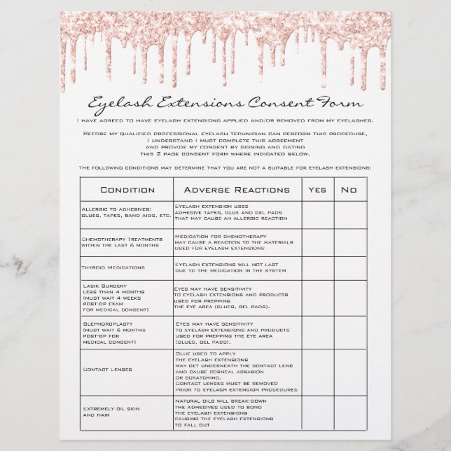 Flyer Rosa Branco de isenção de responsabilidade de exte (Frente)