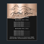 Flyer Rosa de logotipo SPA de construção de corpo malhaç<br><div class="desc">coleção florenceK de salões de beleza de luxo</div>