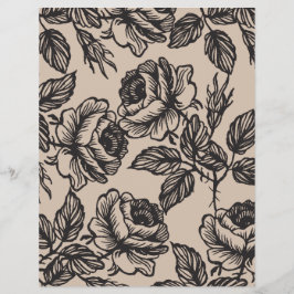 Flyer Rosa Garden | Rastreador de envelopes DIY Rustic