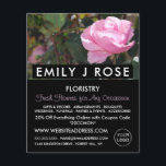Flyer Rosa Rosa Rosa, Florist, Publicidade em Florestas<br><div class="desc">Rosa Rosa Rosa Rosa,  Florista,  Bandeira Publicitária Florista pela Loja de Cartão de visita.</div>
