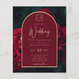 Flyer ROSA VERMELHA ORÇAMENTALCONVITE Casamento no inver