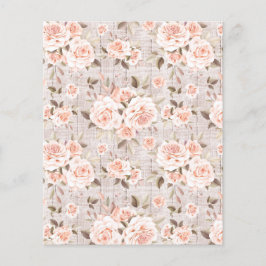 Flyer Rosas Russos de Madeira e Vintage Shabby Scrapbook