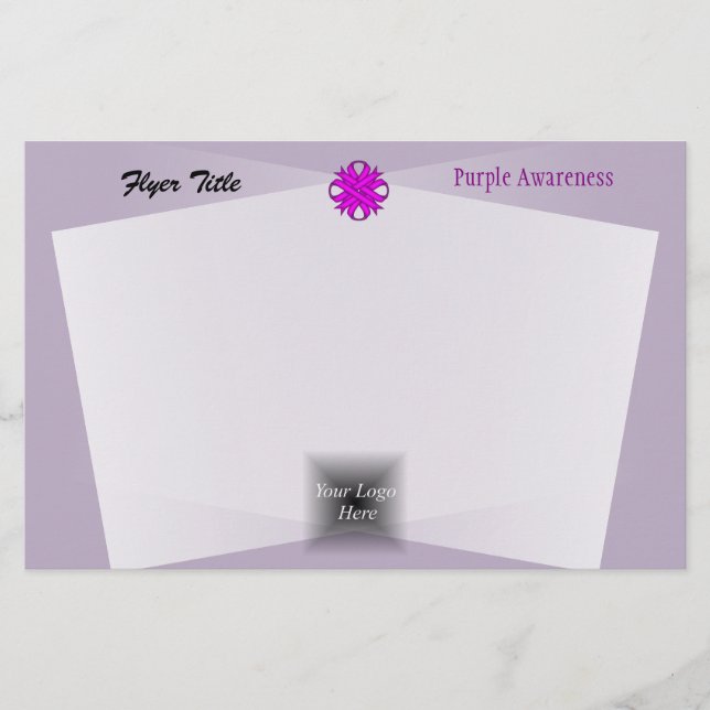 Flyer Roxo Clover Ribbon por Kenneth Yoncich (Frente)