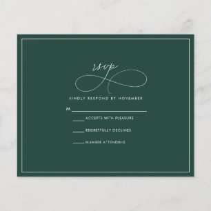 Flyer RSVP de Esmerald de Orçamento