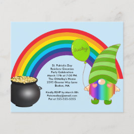 Flyer Rua de Orçamento Paddys Rainbow Gnomies LGBT Party