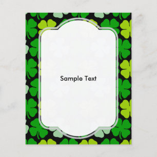 Flyer Rua de Shamrock irlandês. Dia de Patrick