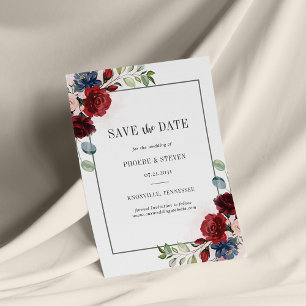 Flyer Rua Floral de Bordo do Orçamento Salve a Data