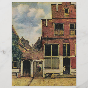 Flyer Rua Johannes Vermeer, em Delft (cerca de 1660)