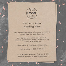 Rustic Kraft | Logotipo comercial Anúncios moderno