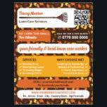 Flyer Rustic Leaf Design, Serviços de Cuidados Lançados<br><div class="desc">Rustic Leaf Design,  Lawn Care Services Advertising Flyer pela Loja Cartão de visita.</div>