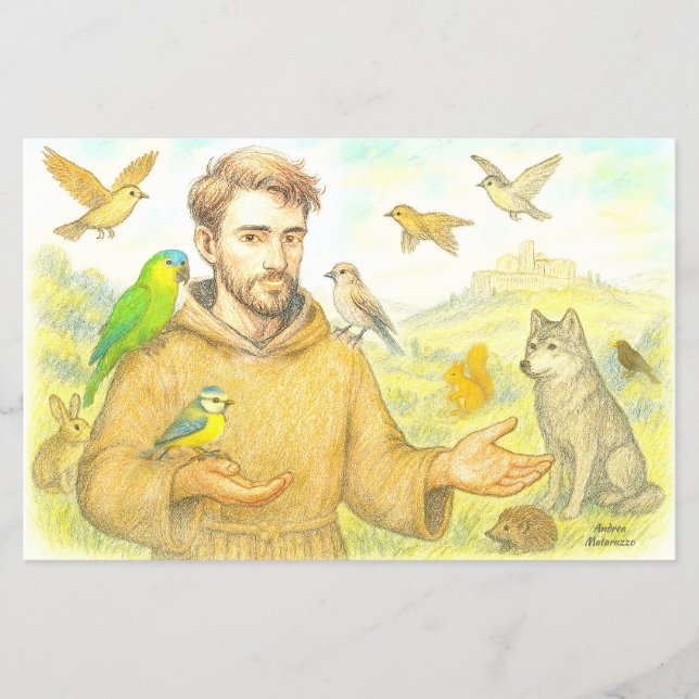 Flyer S. Francisco - o sermão para os pássaros e animais (Frente)