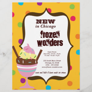 Flyer Salão de beleza do sorvete