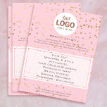 Flyer salão de beleza seu logotipo no padrão das estrela<br><div class="desc">folheto de maquiagem profissional do salão de beleza</div>