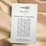 Flyer Salão de Cabelo Vintage - Tesoura Antiquada<br><div class="desc">Folhetos de salão de cabelo Vintage com tesoura antiga de pilha.</div>
