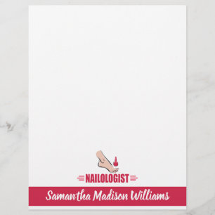 Flyer Salão de Unhas Polonês, Rosa, de Pedicure Humor